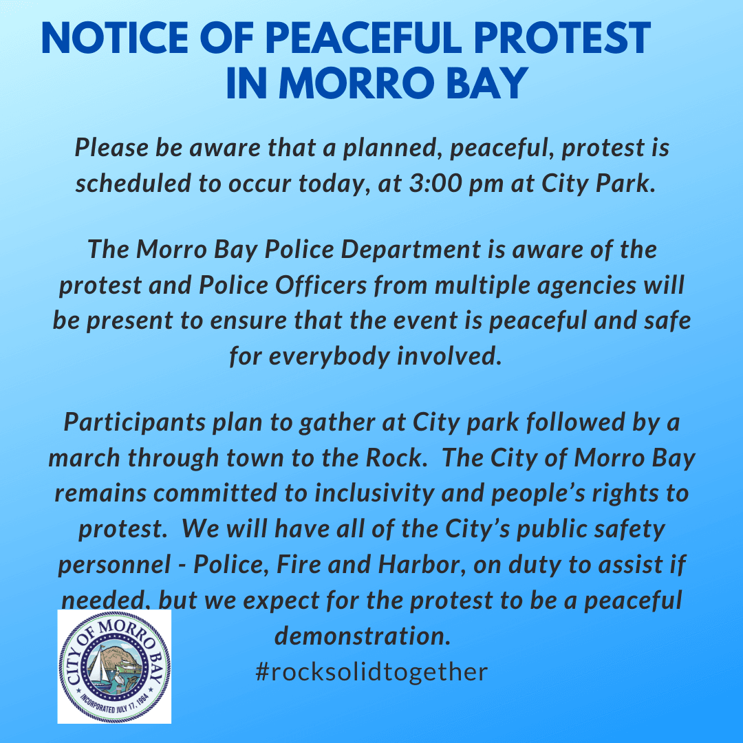 Peaceful Protest Notice