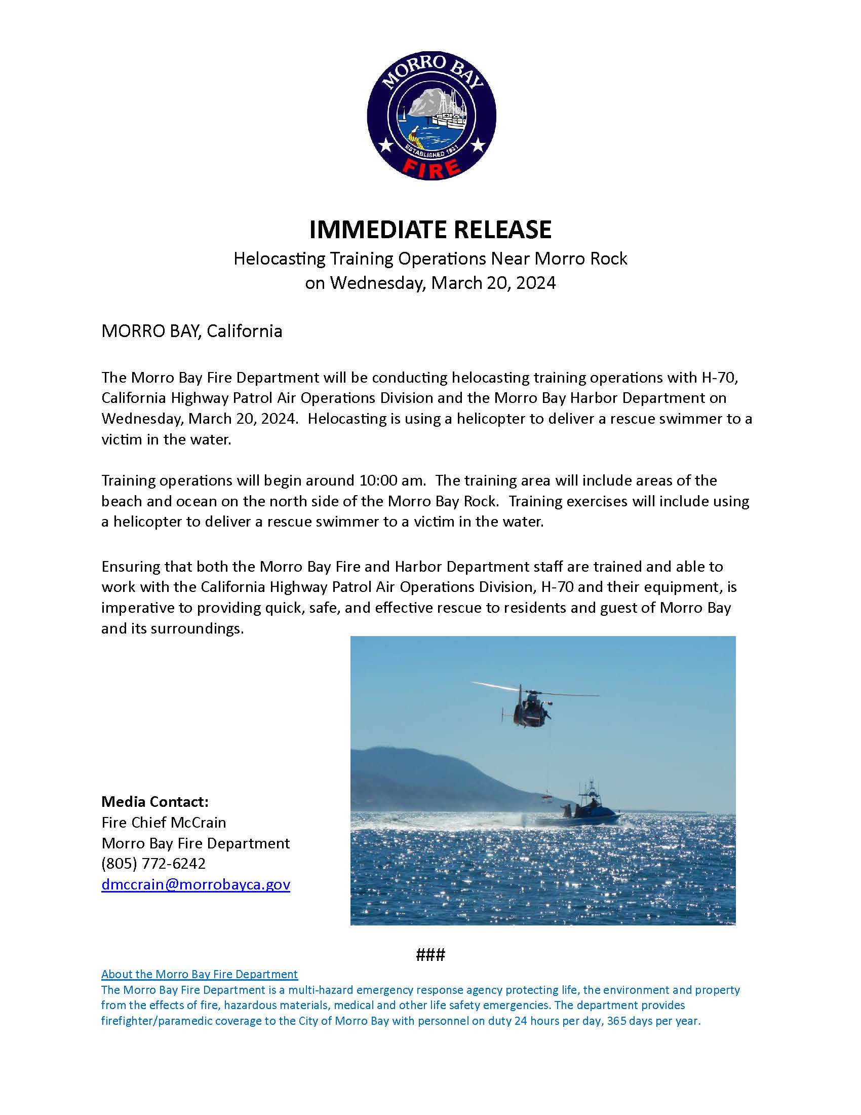 Helocasting Training 3.20.2024