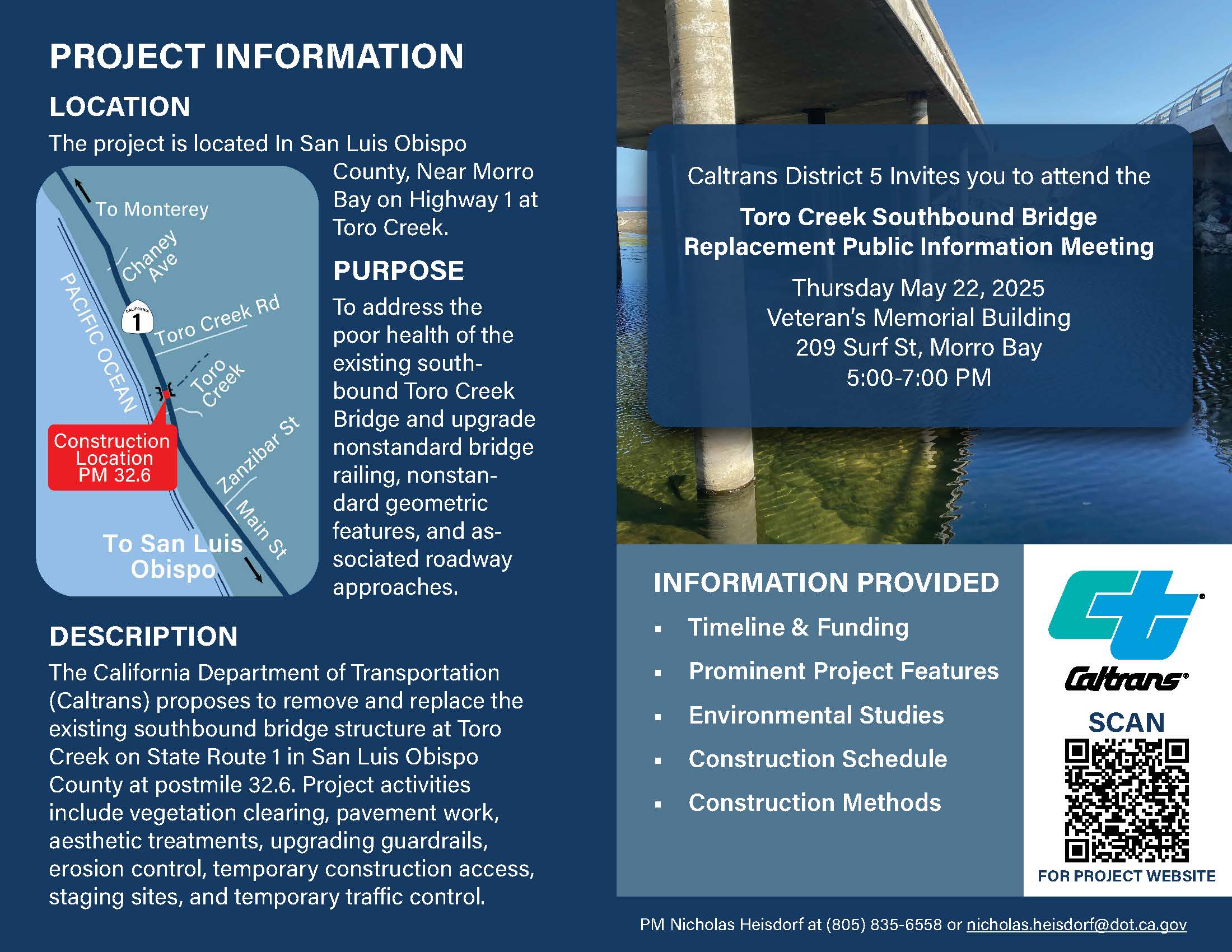 Toro Creek Bridge Meeting Flyer