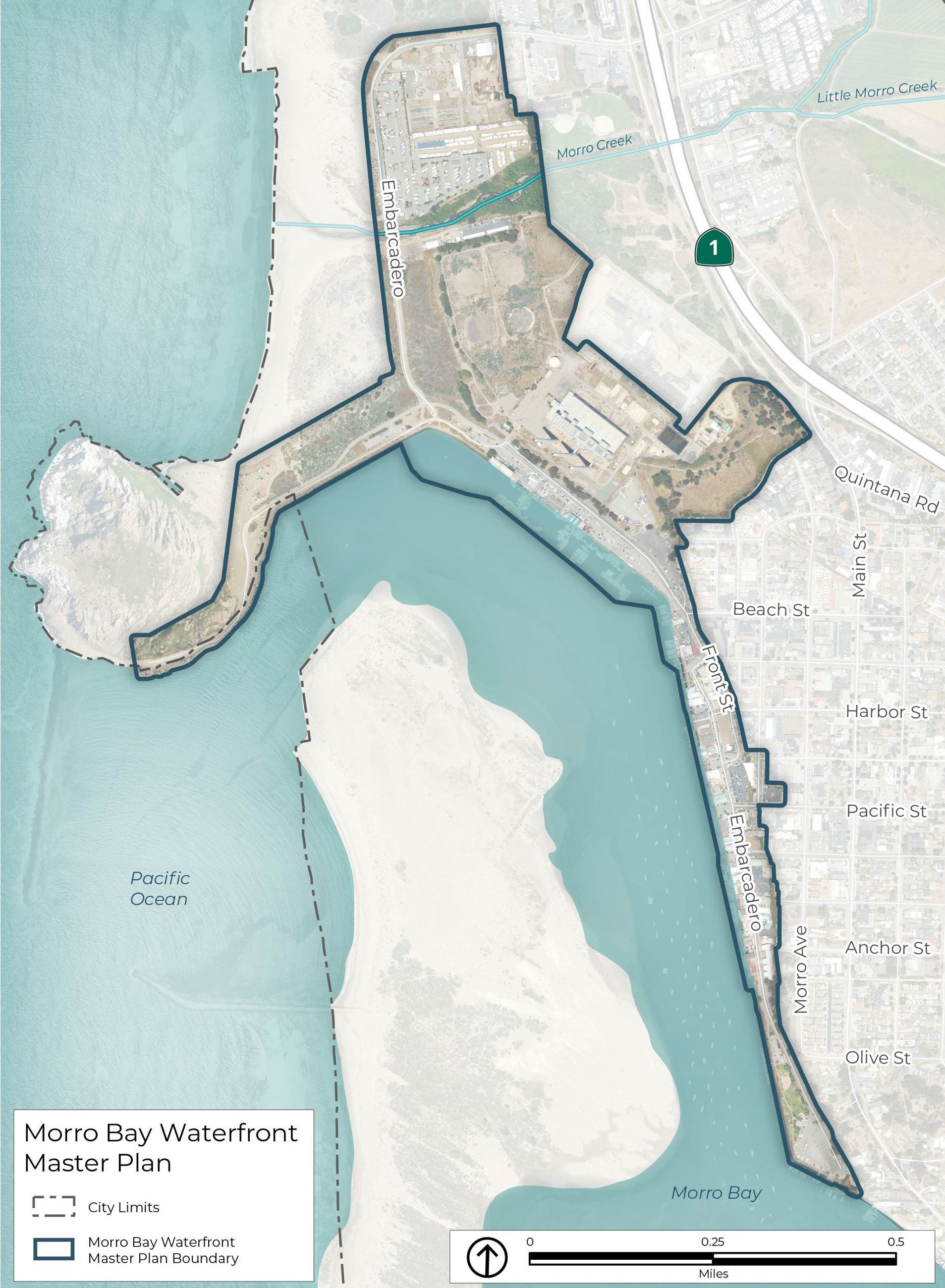 Waterfront Master Plan Boundary Map