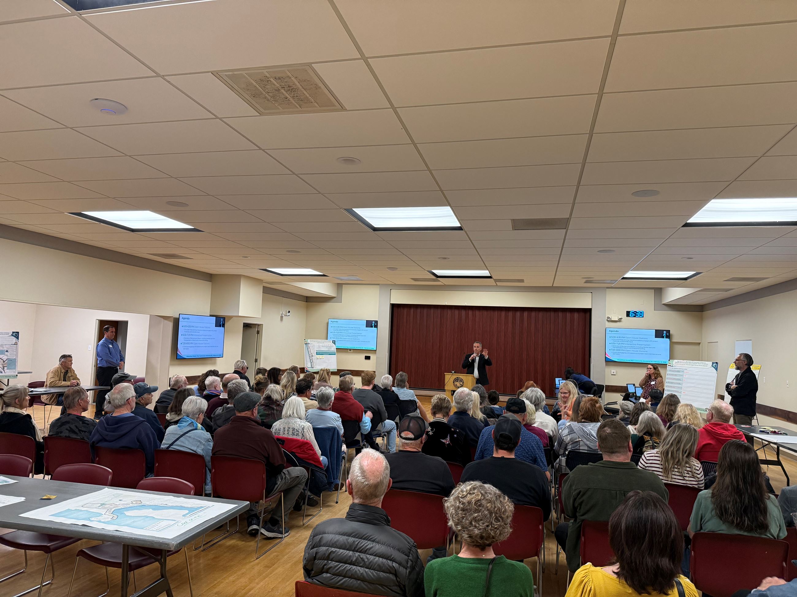 Community Development Director, Airlin Singewald, presenting to the attendees of the workshop.